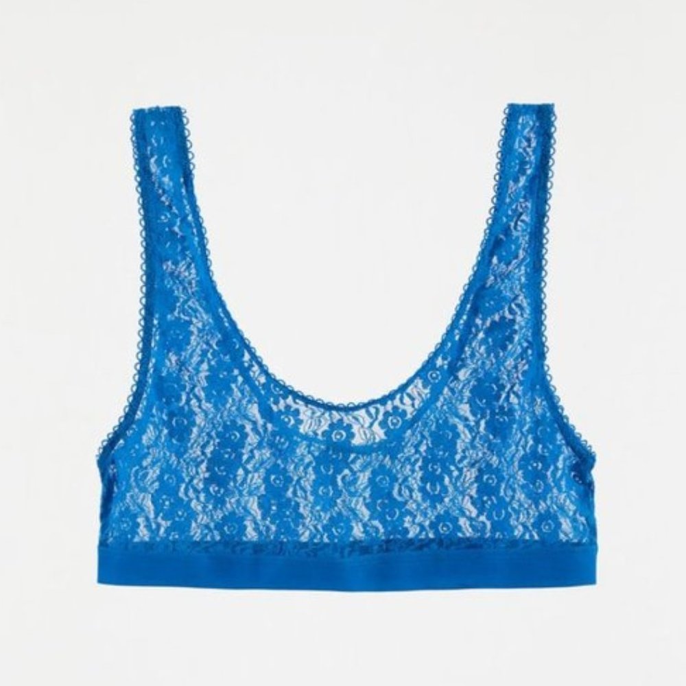 ZARA Soft Lace Wide Strap Round Neck Bralette